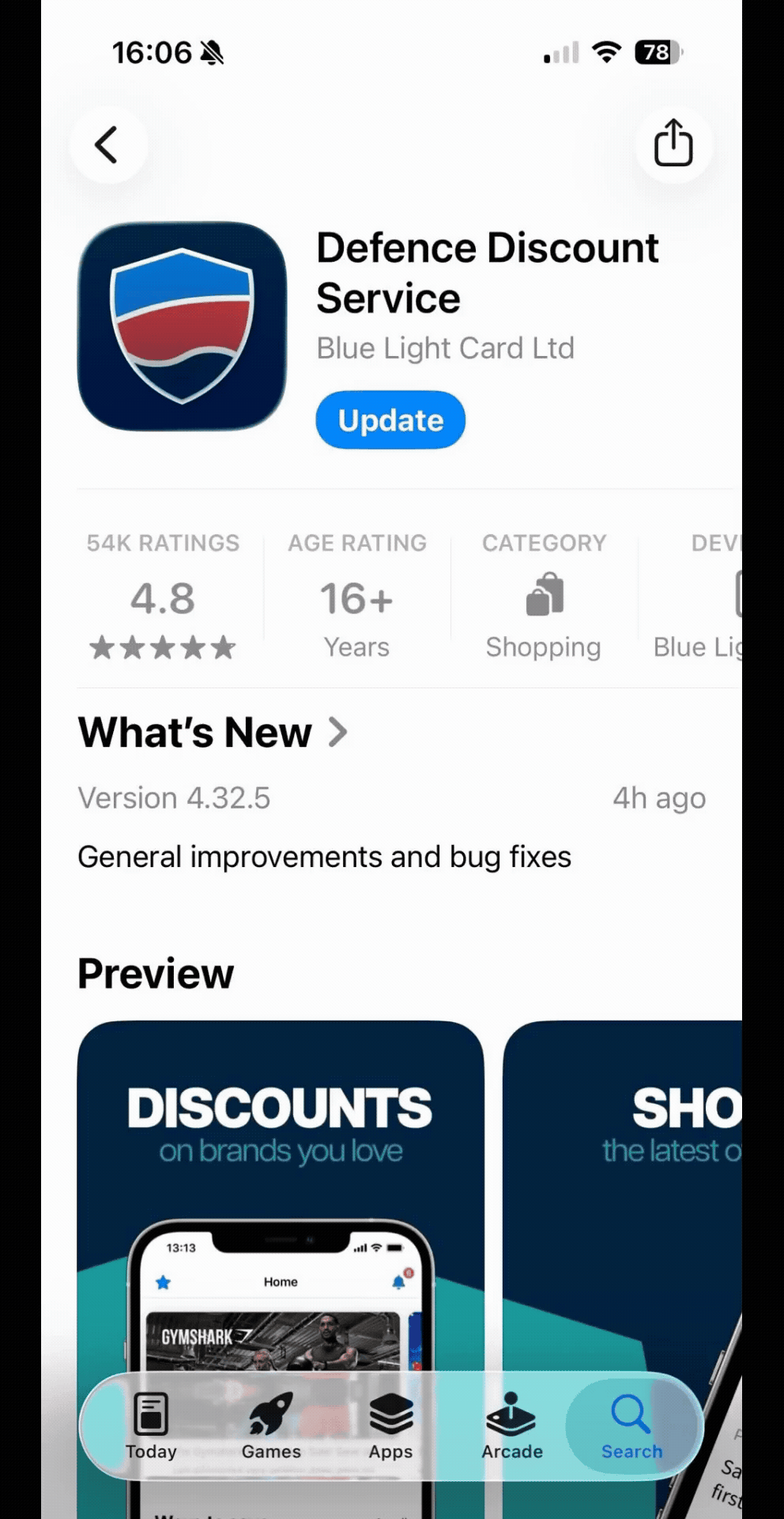 Update app